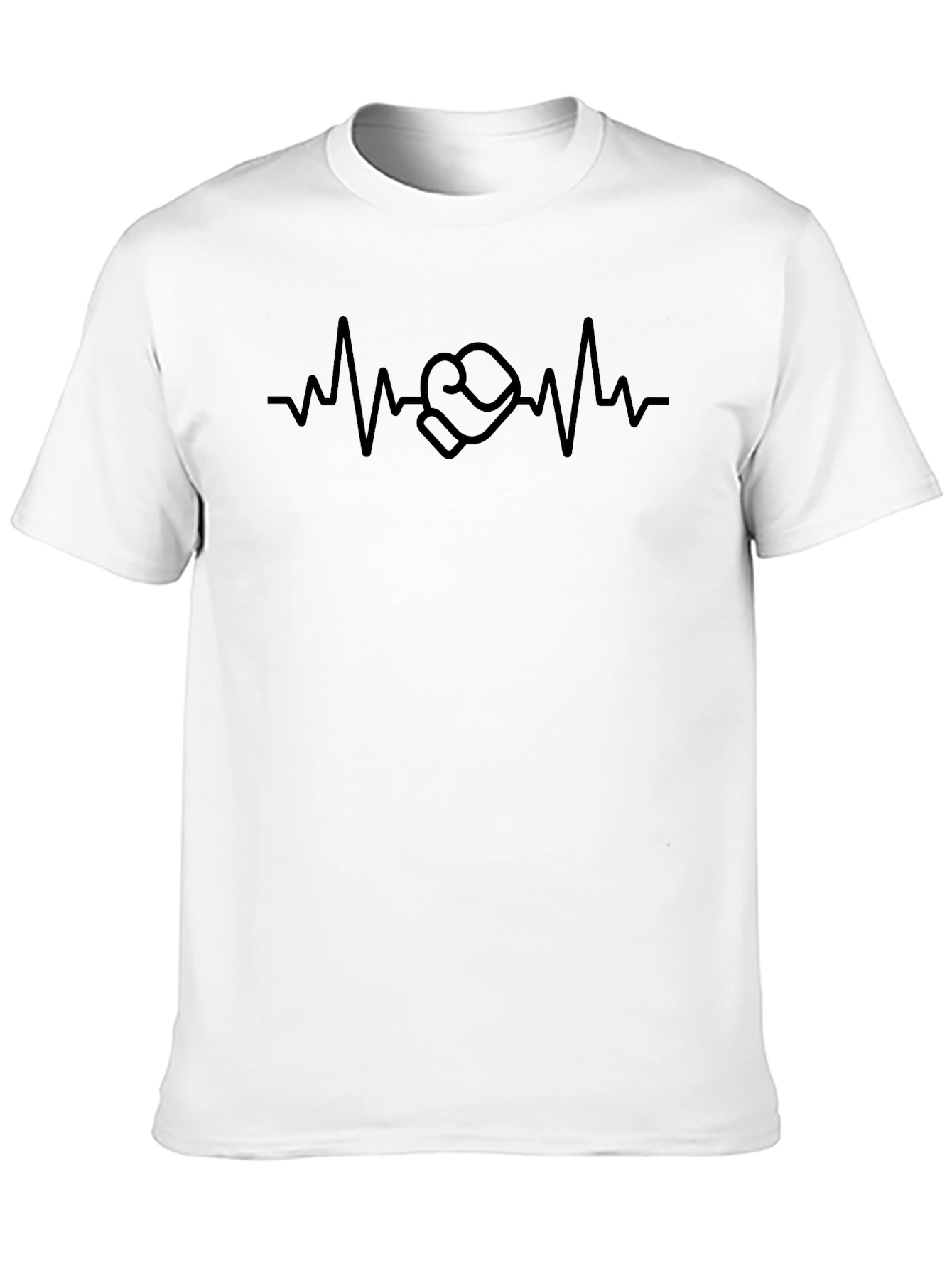 Boxing Heartbeat Graphic Tee - Black