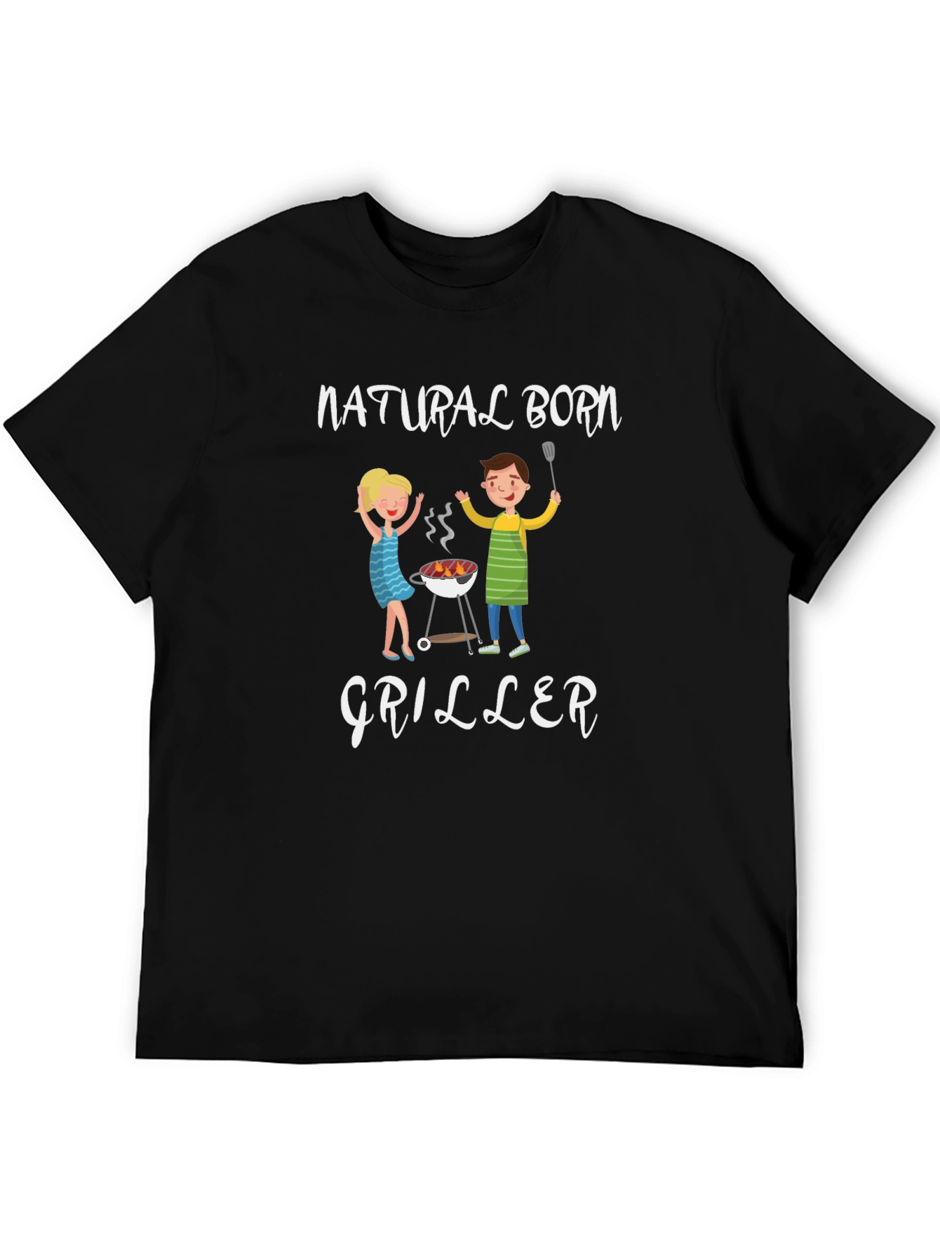 Natural Born Griller T-Shirt - BBQ Fun