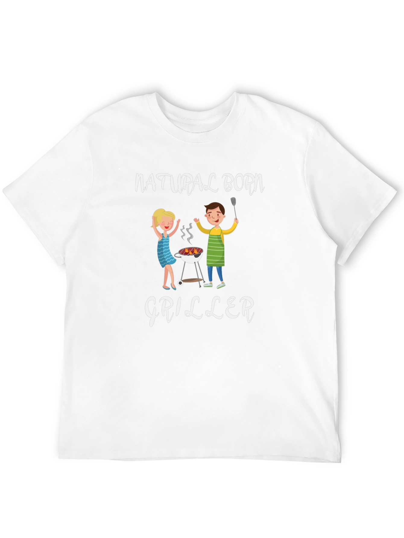 Natural Born Griller T-Shirt - BBQ Fun