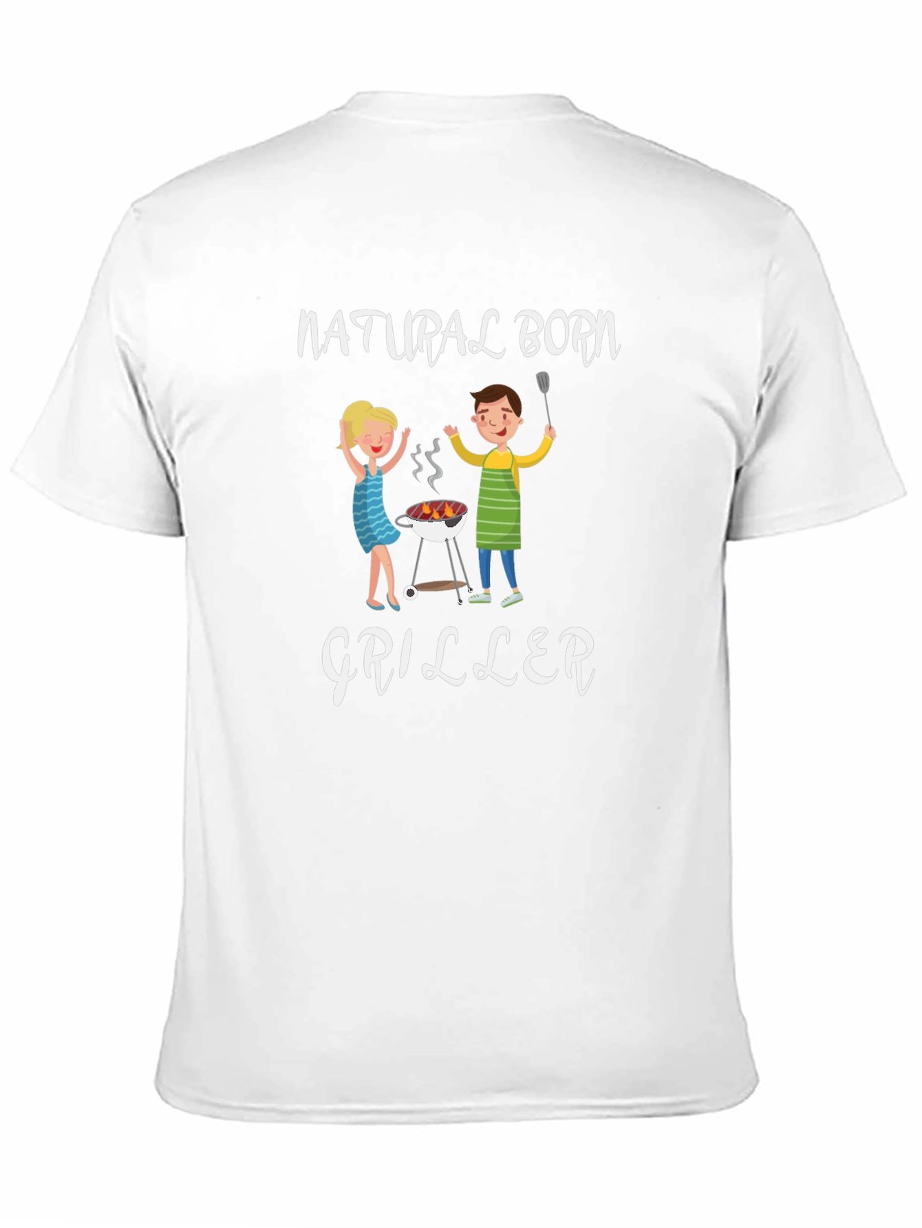 Natural Born Griller T-Shirt - BBQ Fun