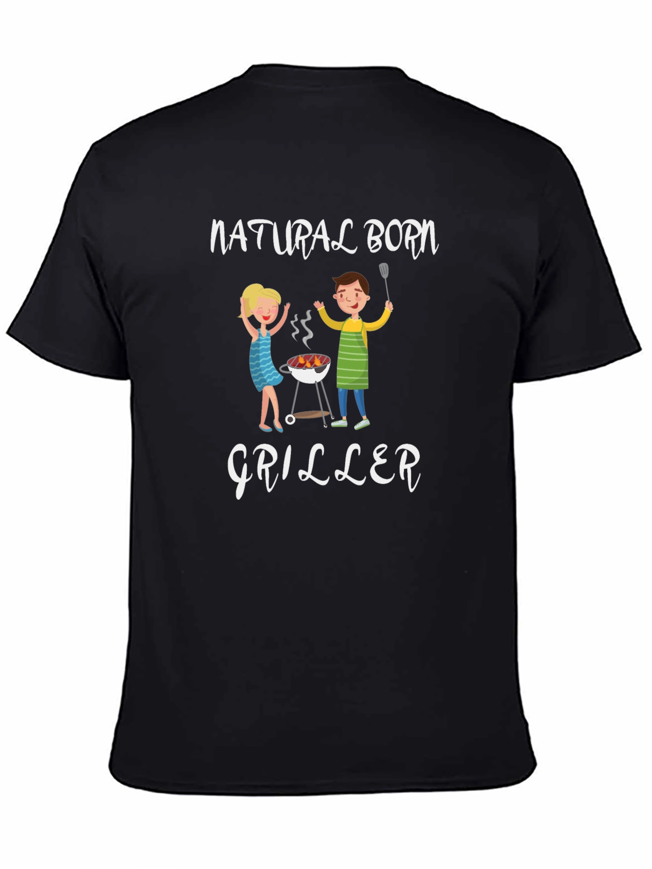 Natural Born Griller T-Shirt - BBQ Fun