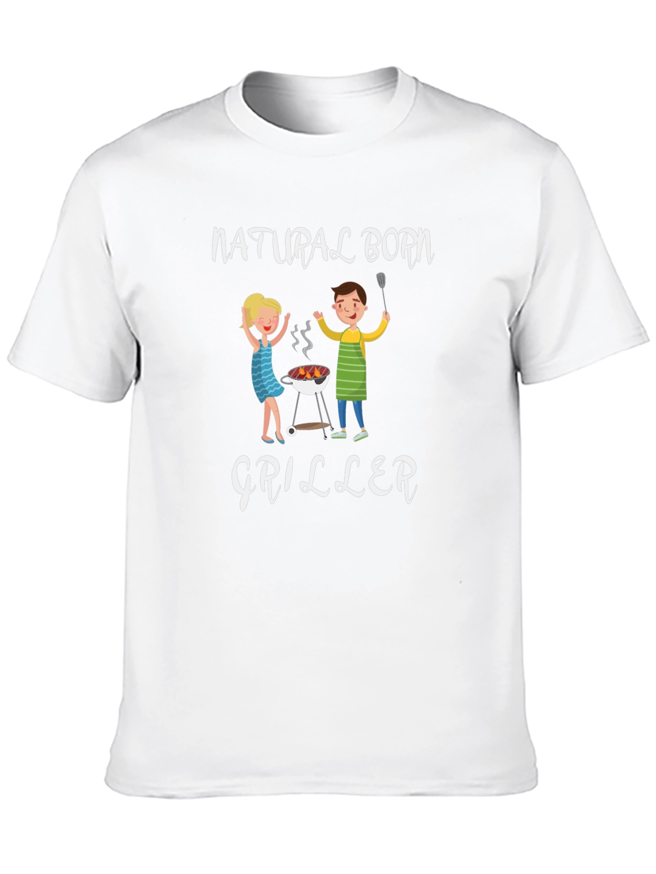 Natural Born Griller T-Shirt - BBQ Fun