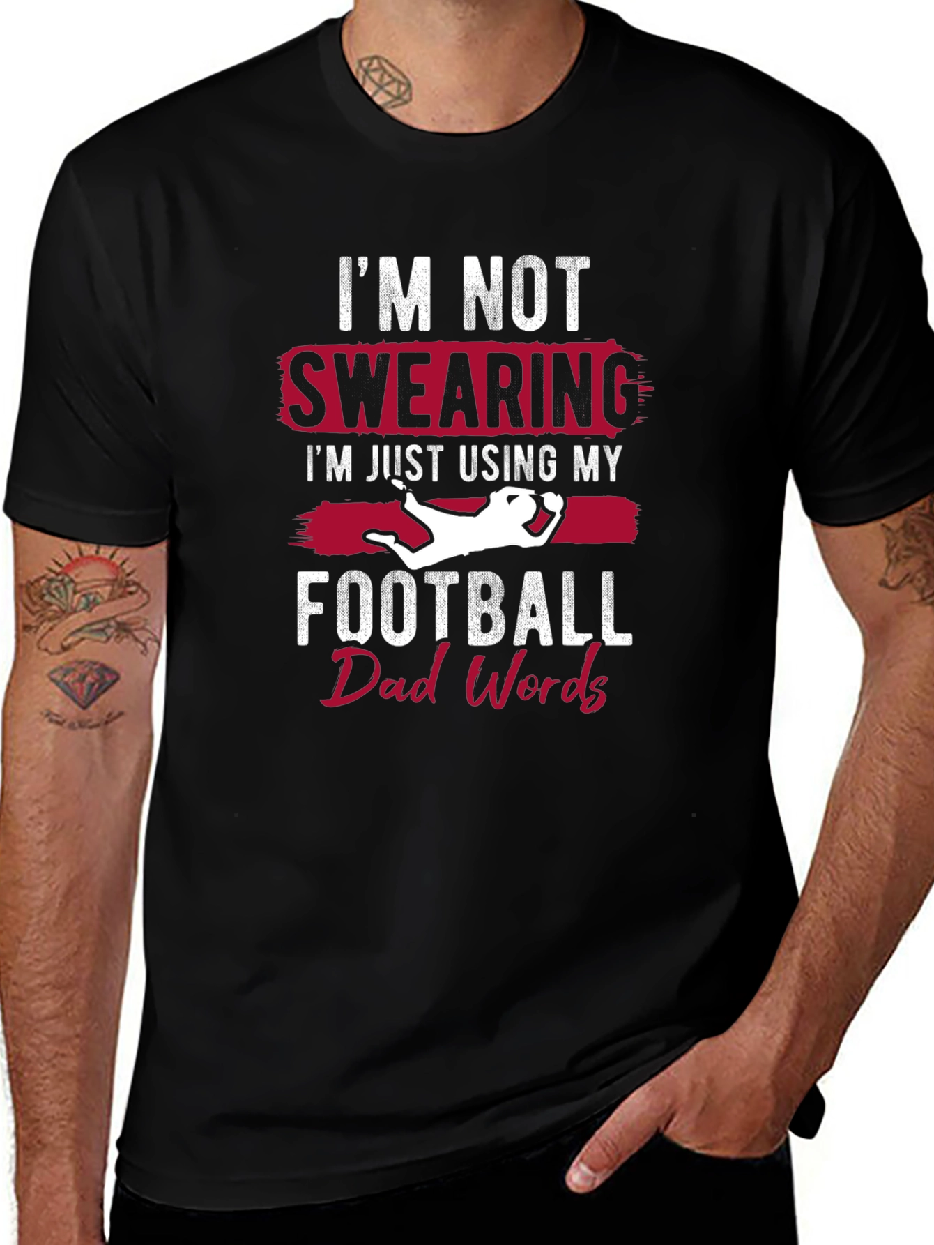 Football Dad Words Graphic Tee