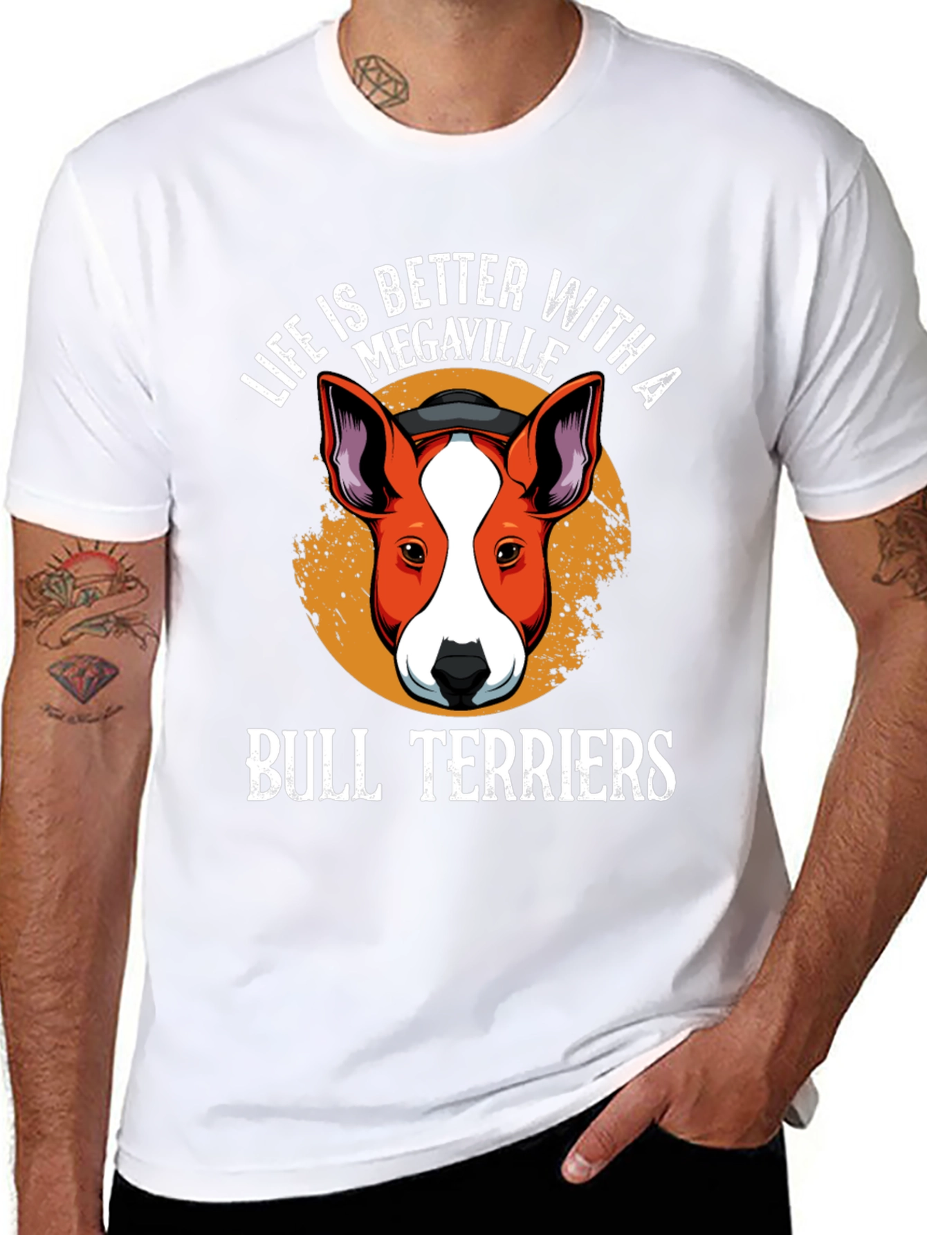 Megaville Bull Terriers Graphic T-Shirt