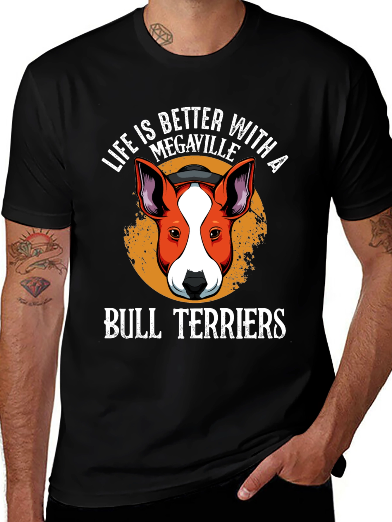 Megaville Bull Terriers Graphic T-Shirt
