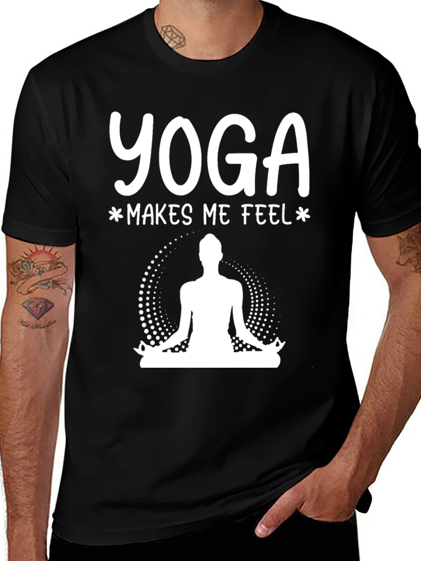 Yoga Makes Me Feel T-Shirt - Meditation Tee