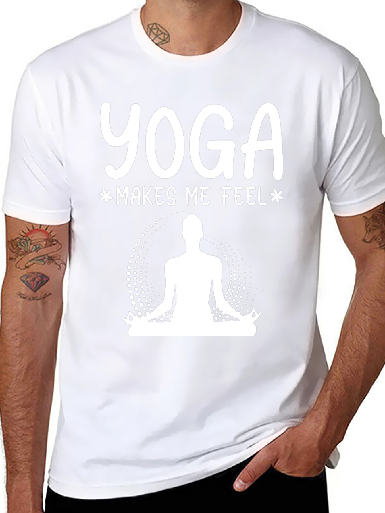Yoga Makes Me Feel T-Shirt - Meditation Tee