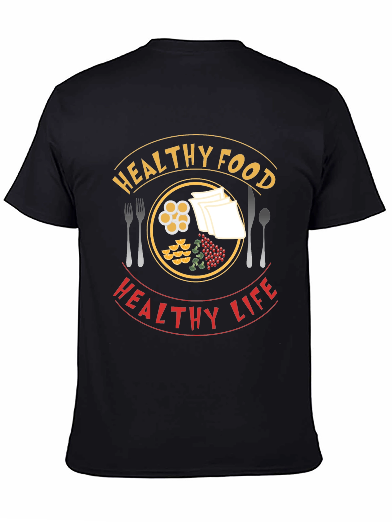 Healthy Food Healthy Life Graphic T-Shirt