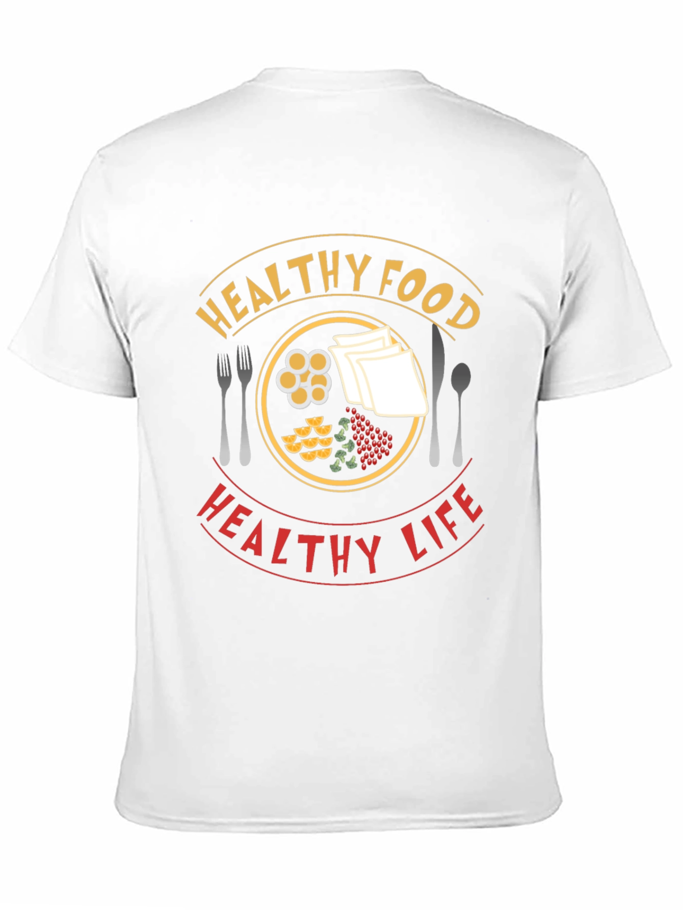 Healthy Food Healthy Life Graphic T-Shirt