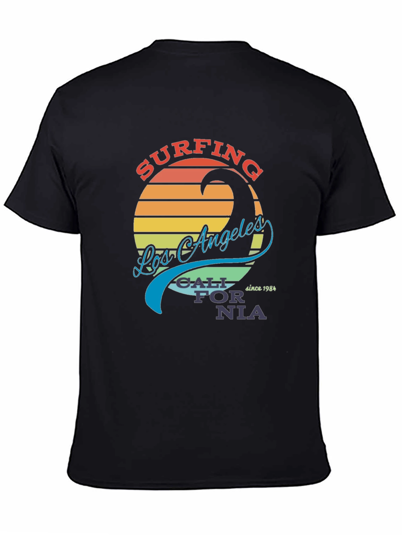 Los Angeles Surfing T-Shirt - Retro Cali Vibes