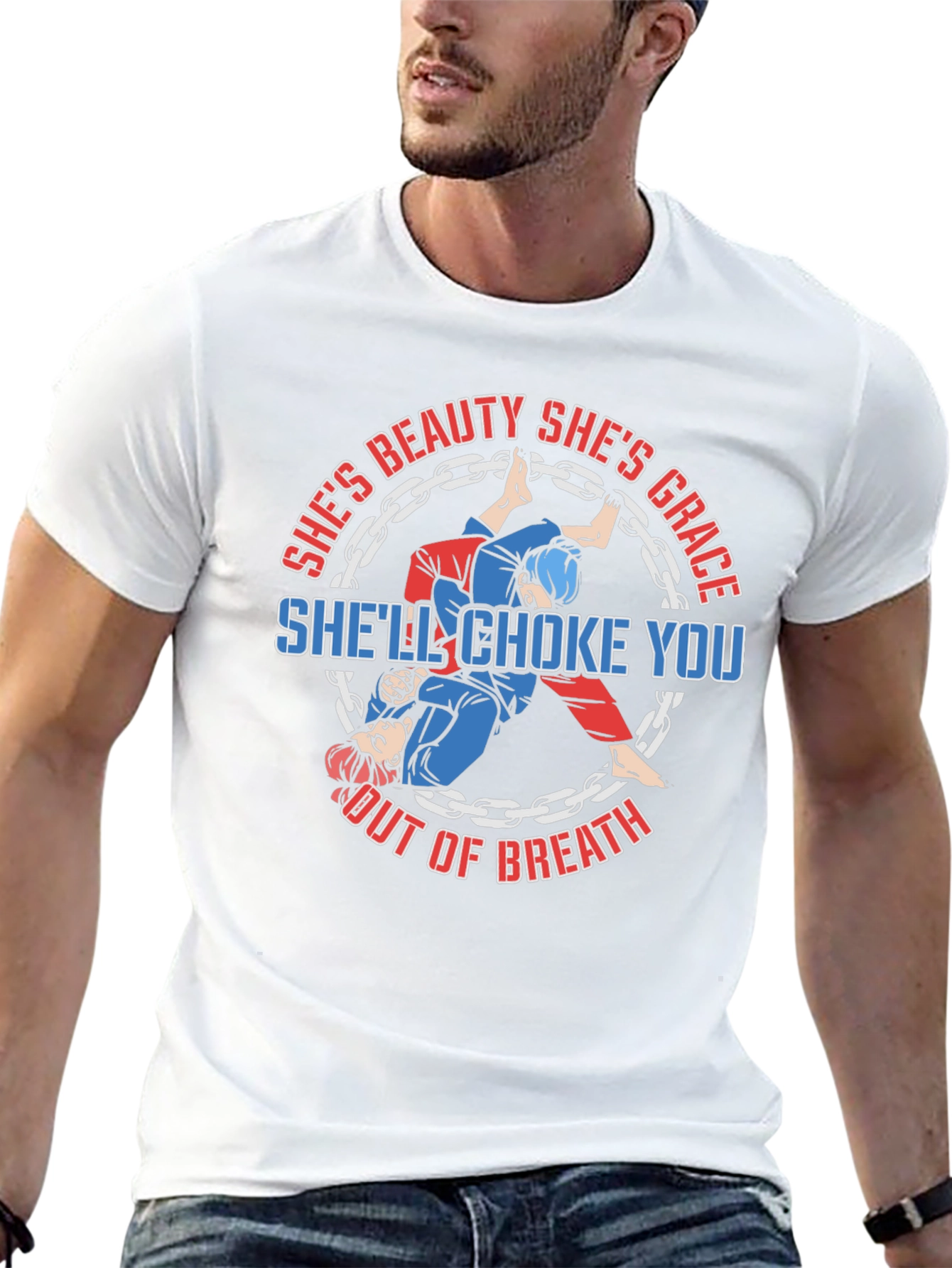 Shes Beauty Shes Grace Shell Choke You Out T-Shirt
