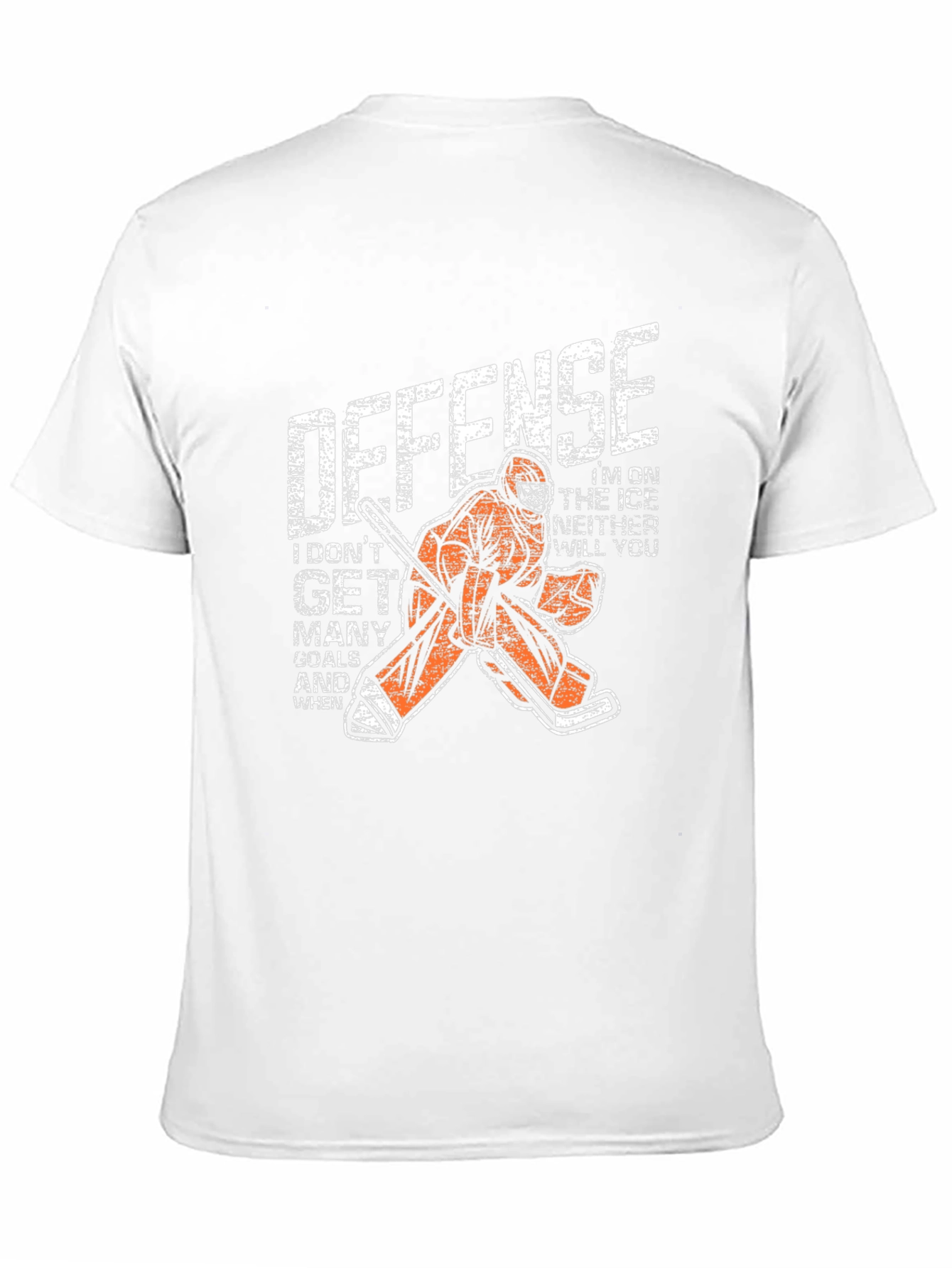 Hockey Goalie Defense Graphic T-Shirt
