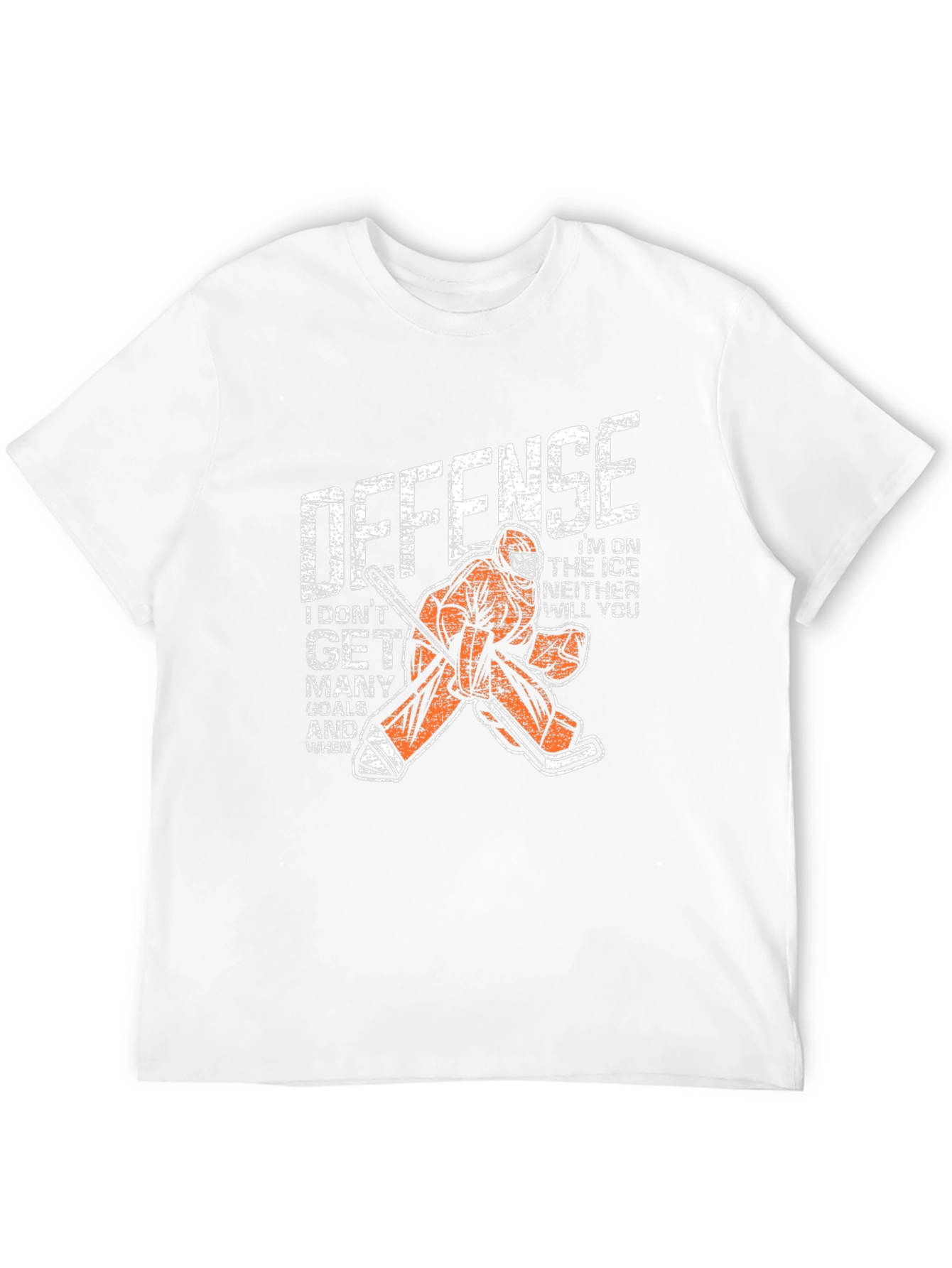Hockey Goalie Defense Graphic T-Shirt