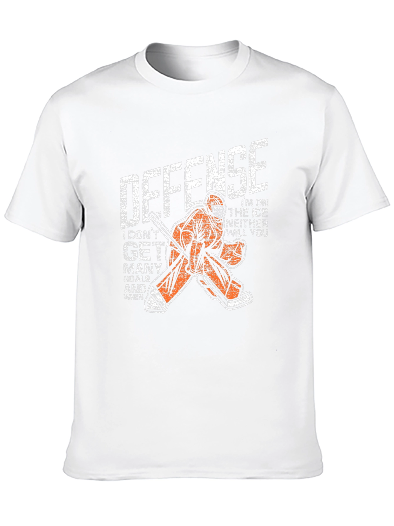 Hockey Goalie Defense Graphic T-Shirt