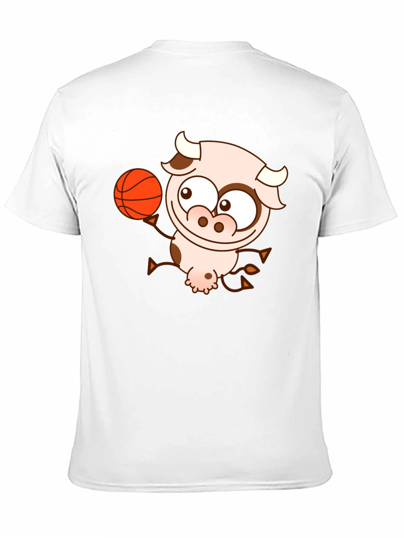 Cow Basketball Black T-Shirt