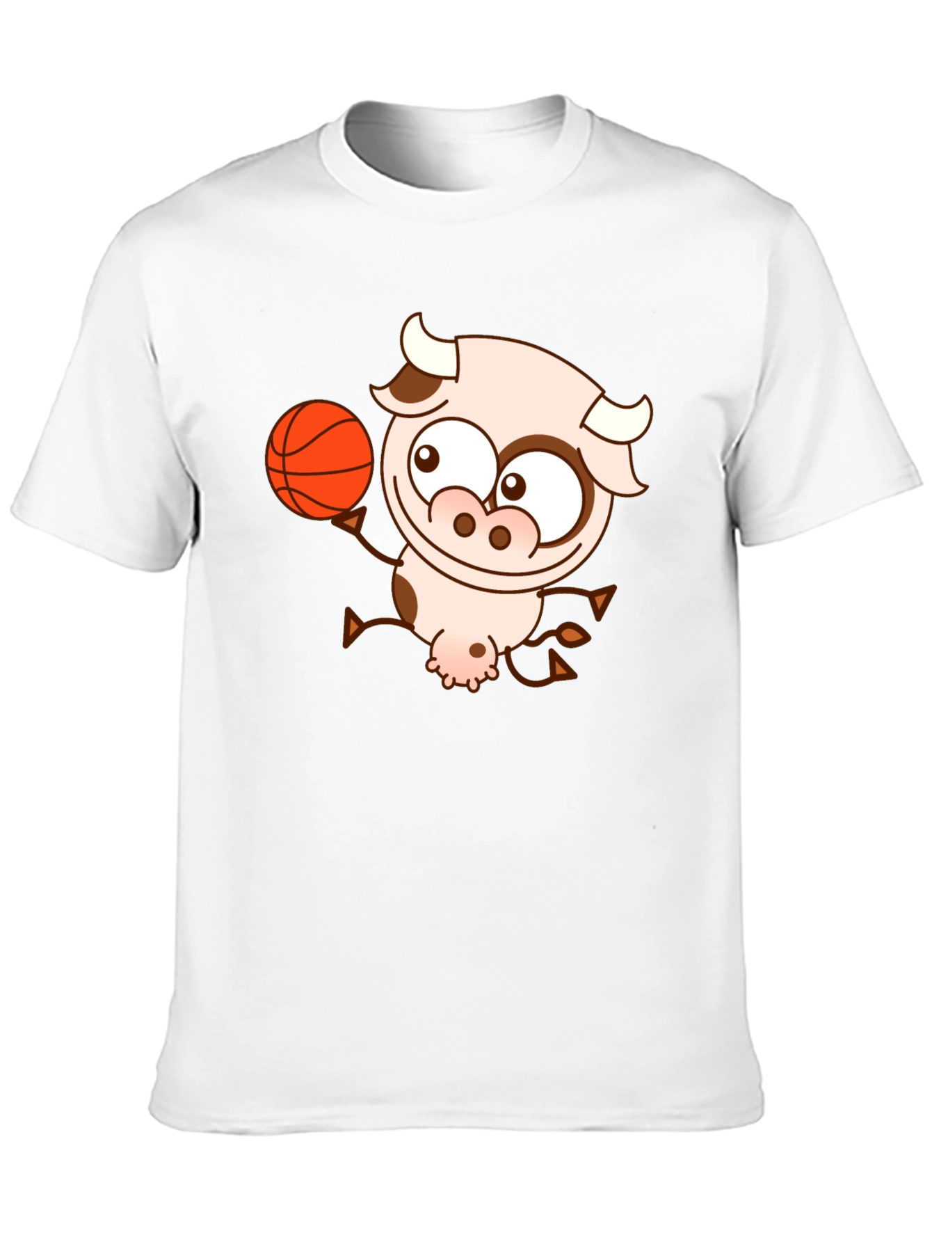 Cow Basketball Black T-Shirt