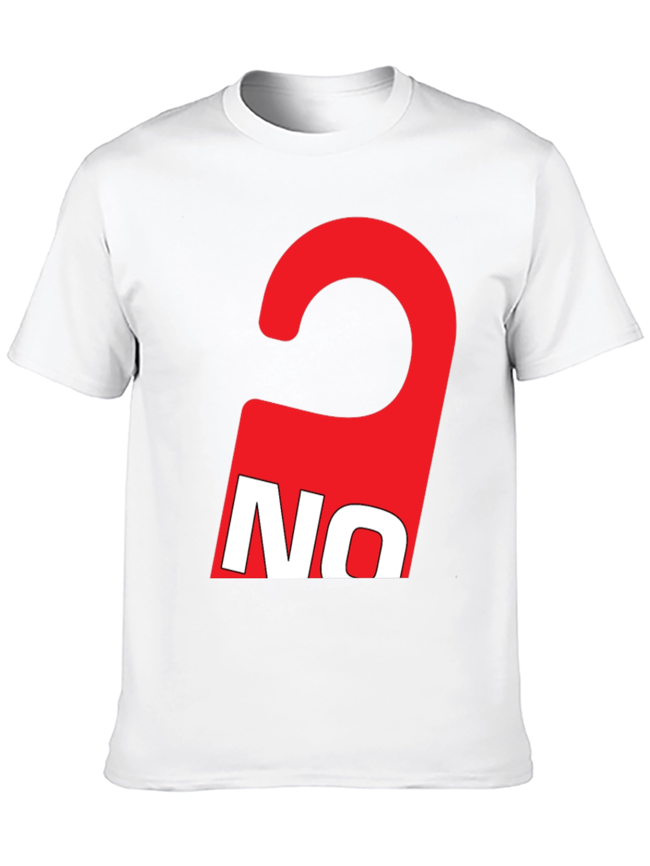 Red NO Graphic Tee - Statement T-Shirt