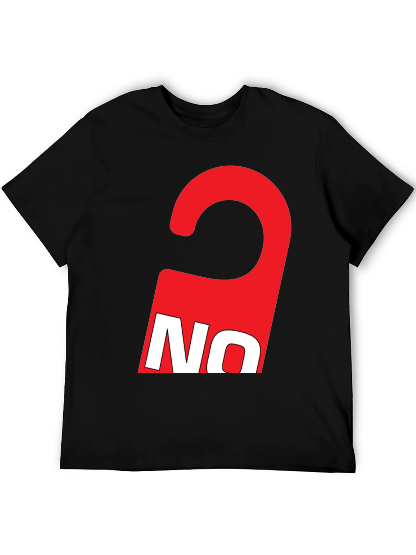 Red NO Graphic Tee - Statement T-Shirt