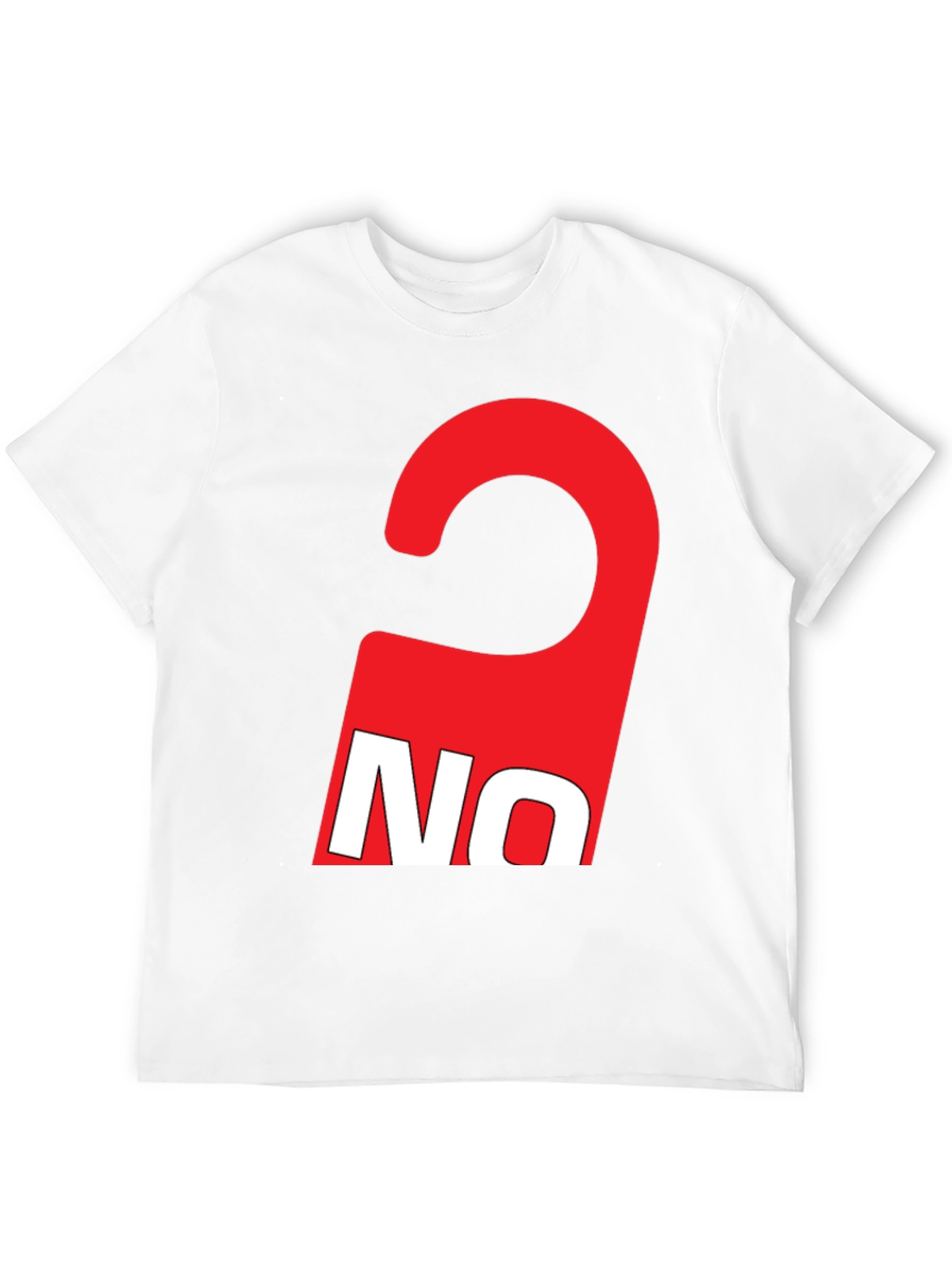 Red NO Graphic Tee - Statement T-Shirt