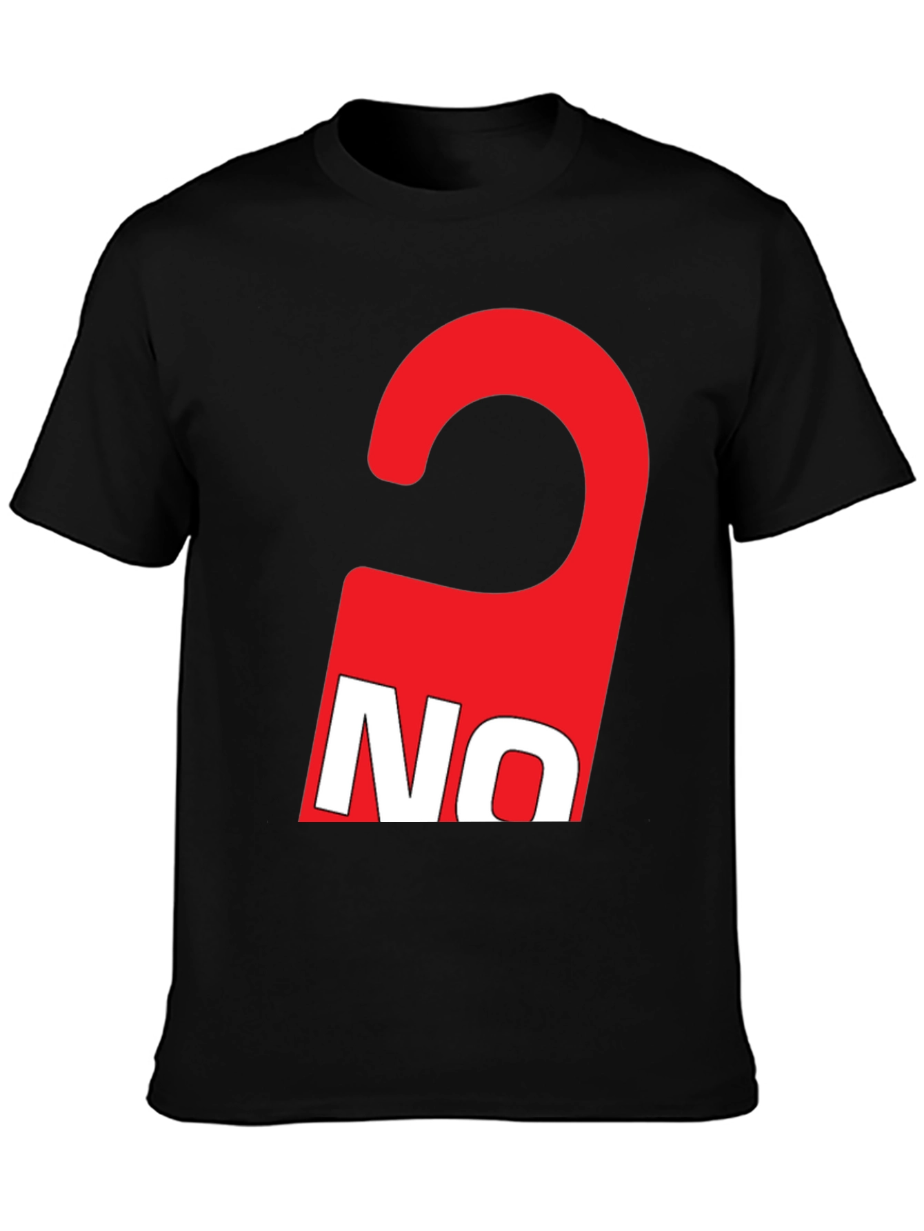 Red NO Graphic Tee - Statement T-Shirt