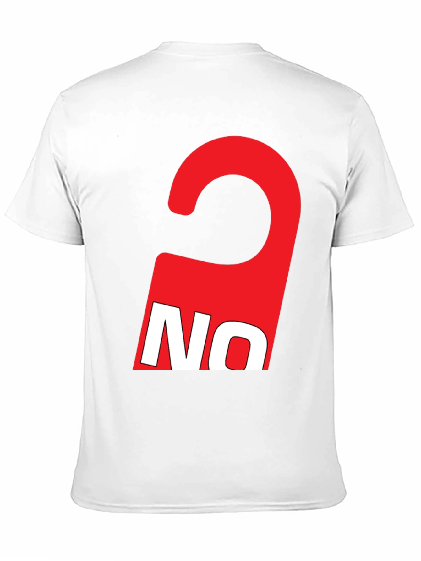 Red NO Graphic Tee - Statement T-Shirt