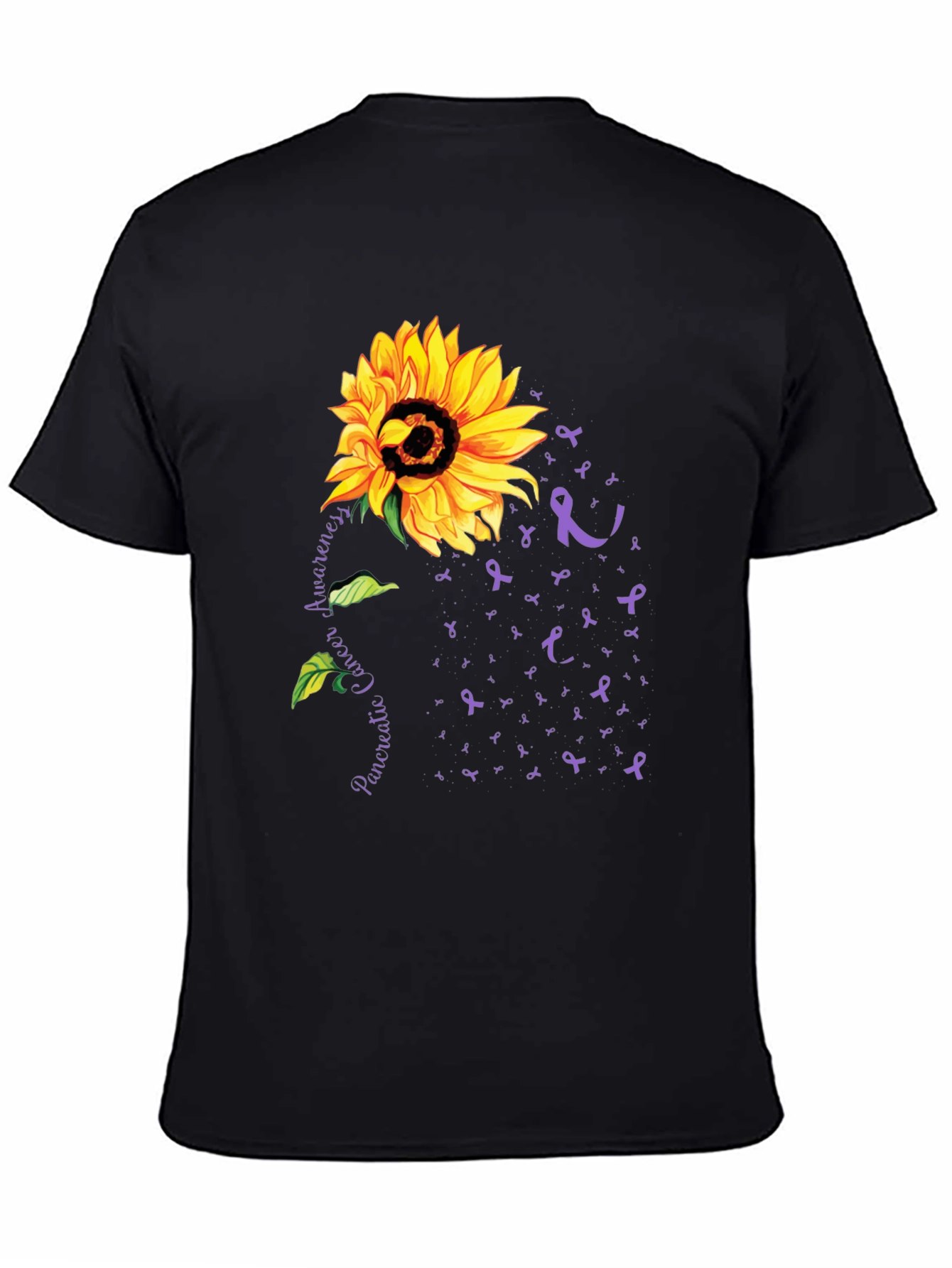 Sunflower Pancreatic Cancer Awareness T-Shirt