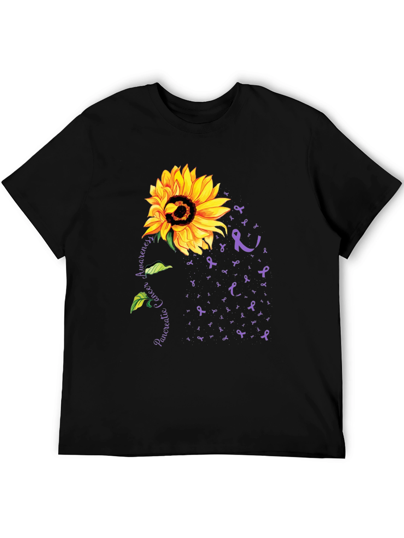 Sunflower Pancreatic Cancer Awareness T-Shirt
