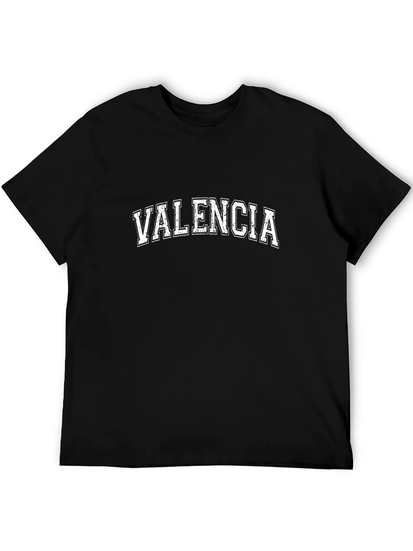 Valencia City Graphic T-Shirt - Black Cotton Tee