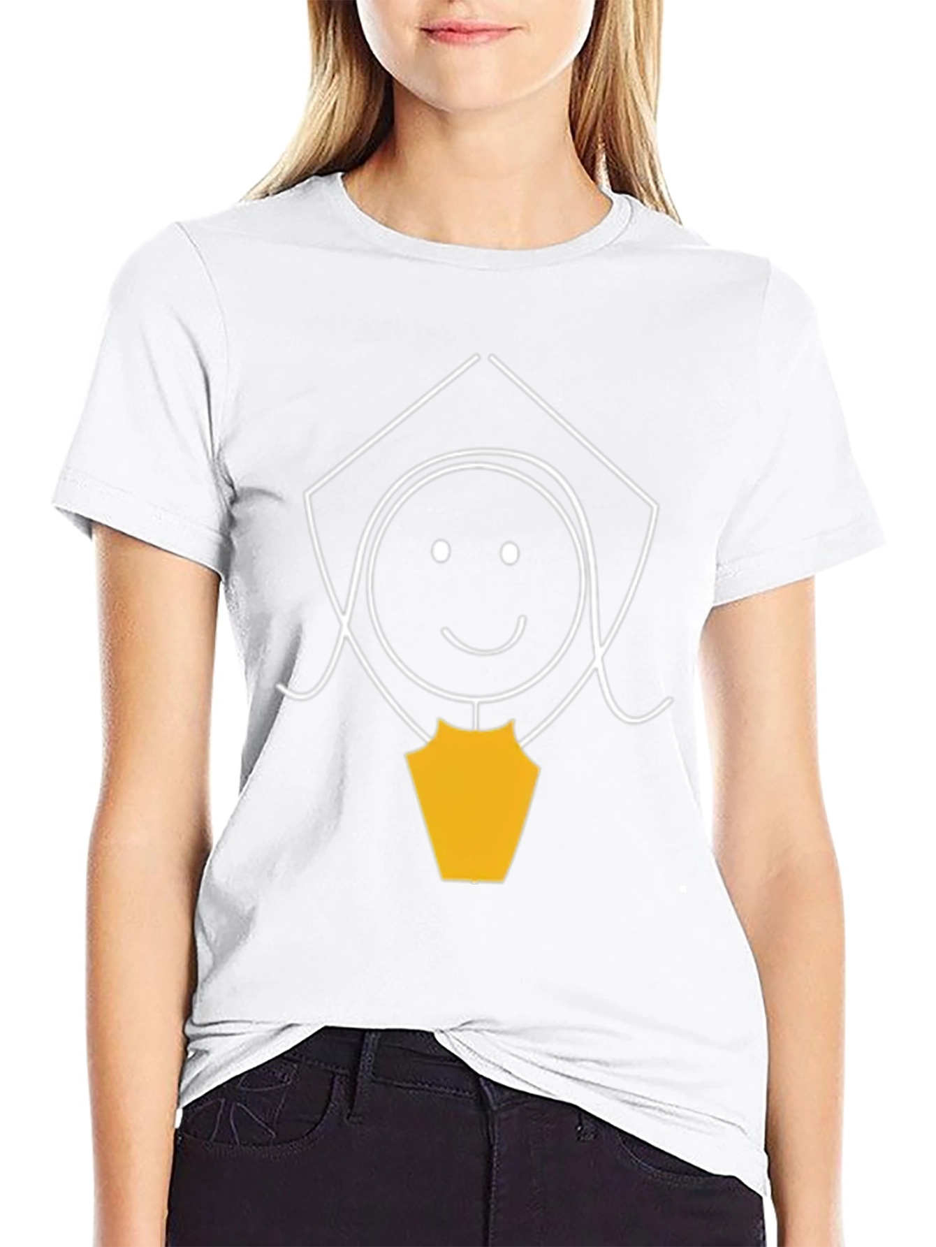 Graduation Girl Graphic Tee - Black Cotton T-Shirt