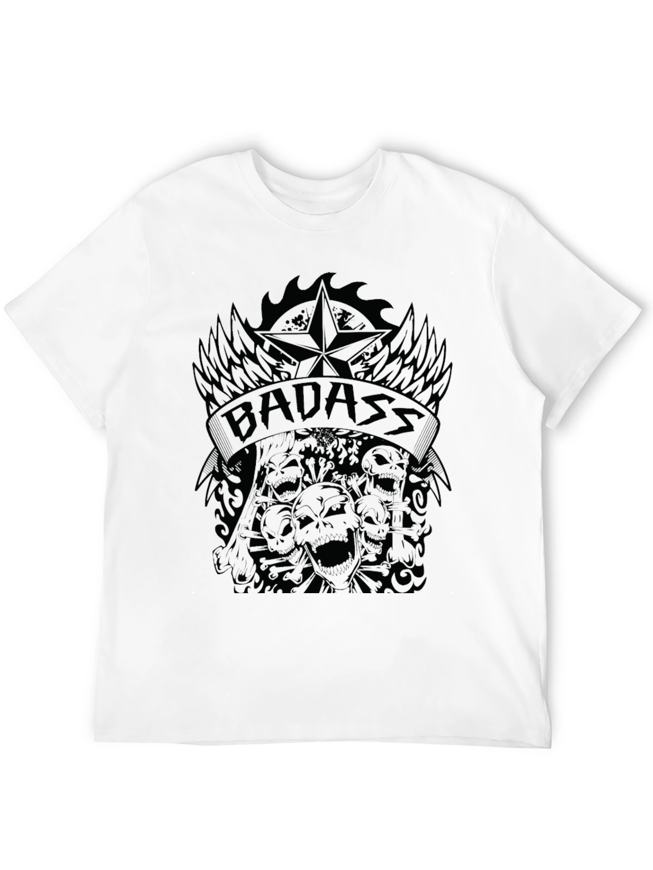 Badass Graphic Print T-Shirt - Mens