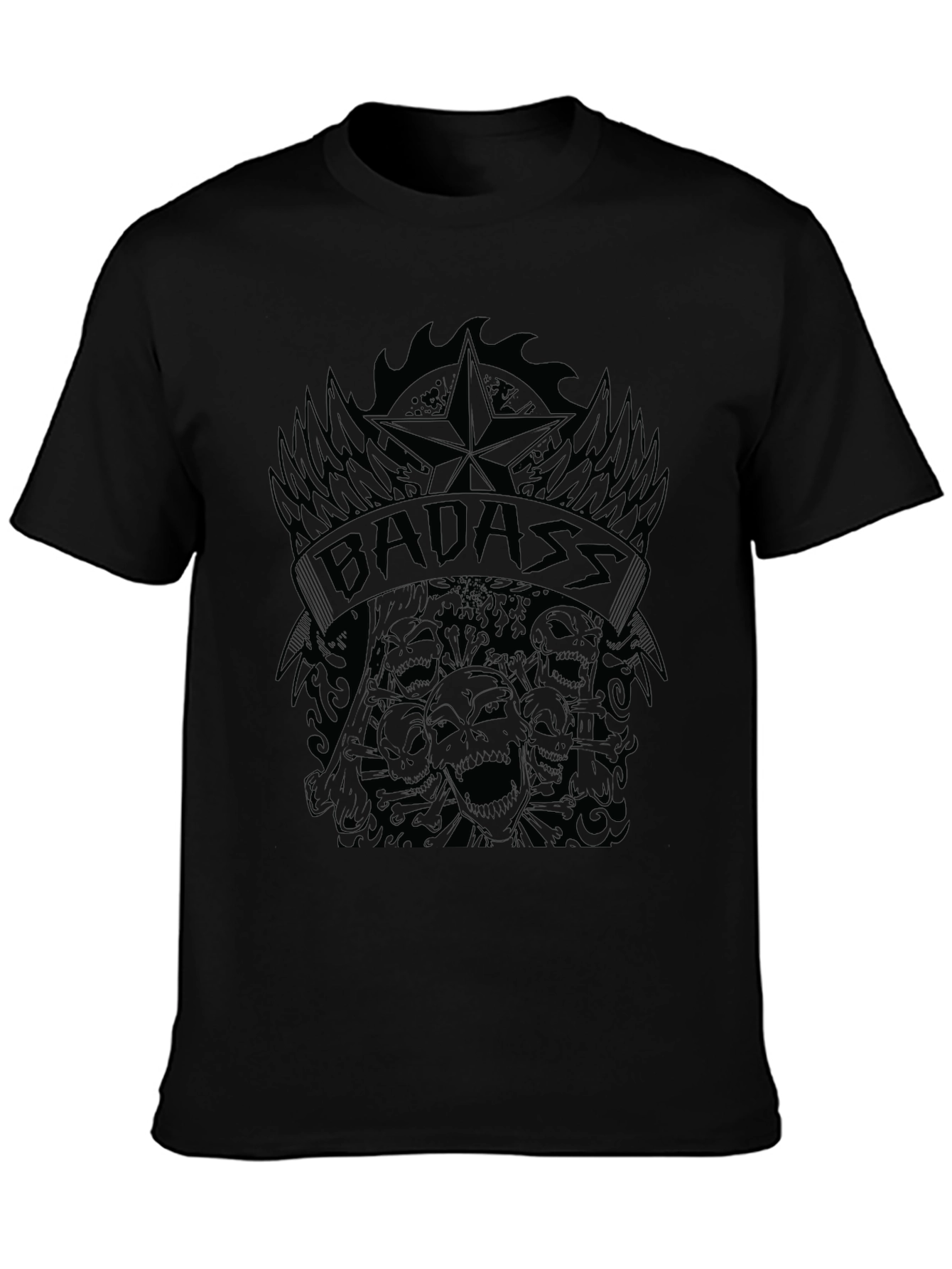 Badass Graphic Print T-Shirt - Mens