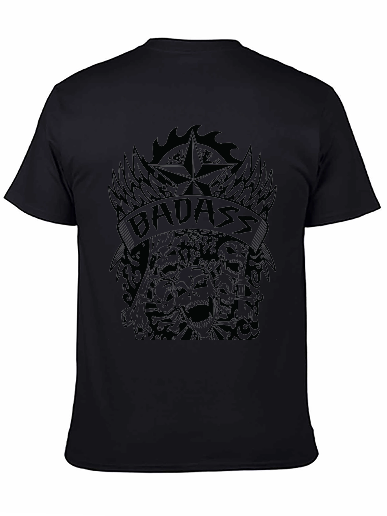 Badass Graphic Print T-Shirt - Mens