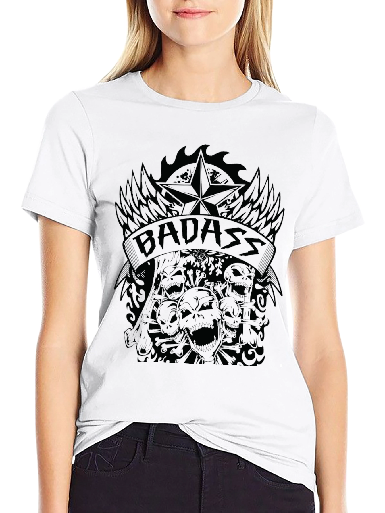Badass Graphic Print T-Shirt - Mens