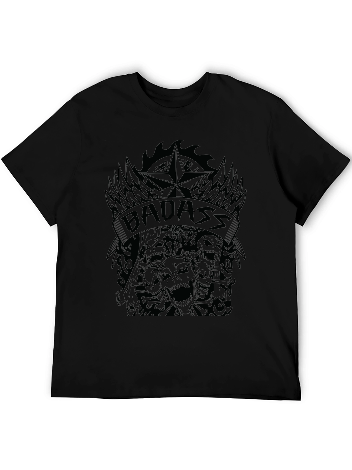 Badass Graphic Print T-Shirt - Mens