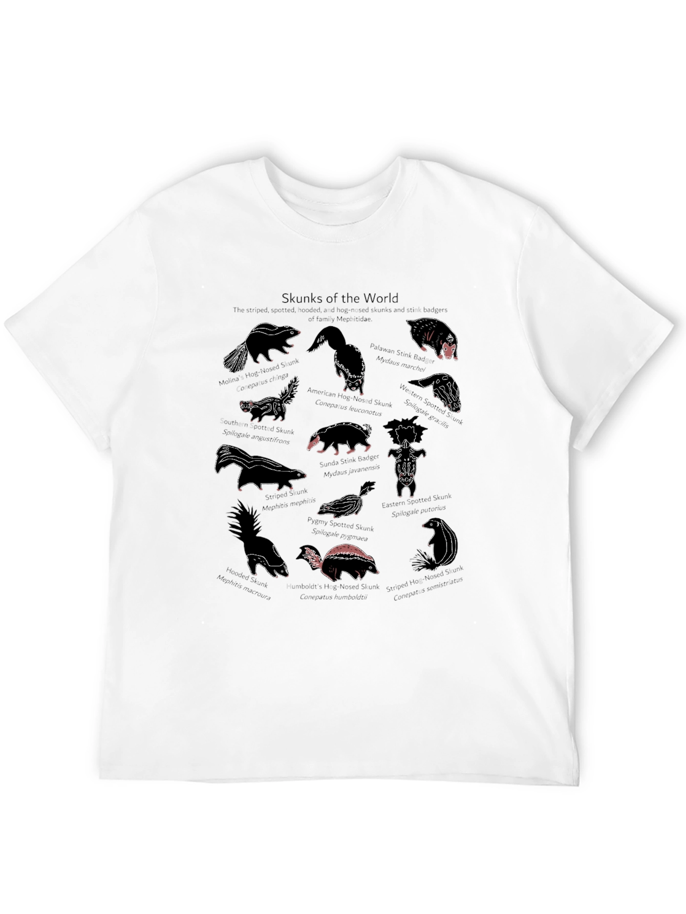 Skunks of the World Graphic T-Shirt