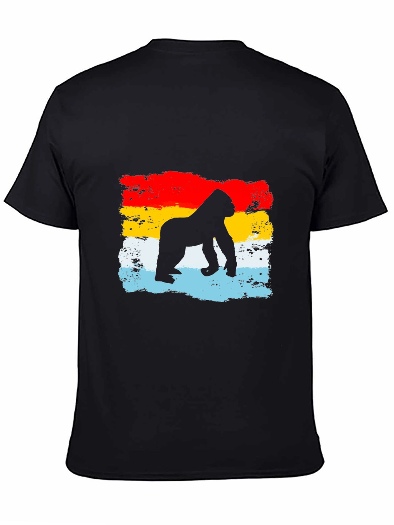Gorilla Silhouette Retro T-Shirt