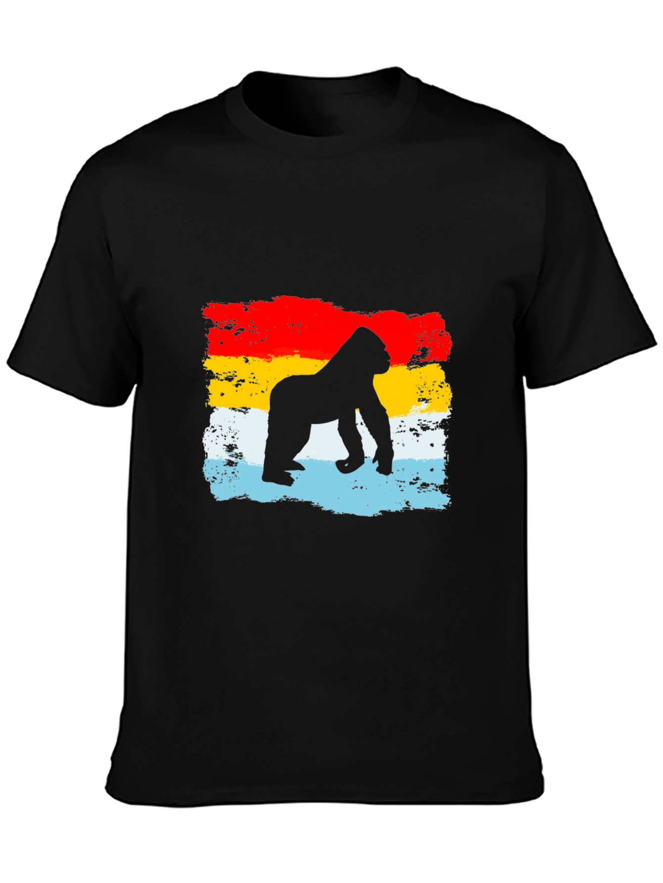 Gorilla Silhouette Retro T-Shirt