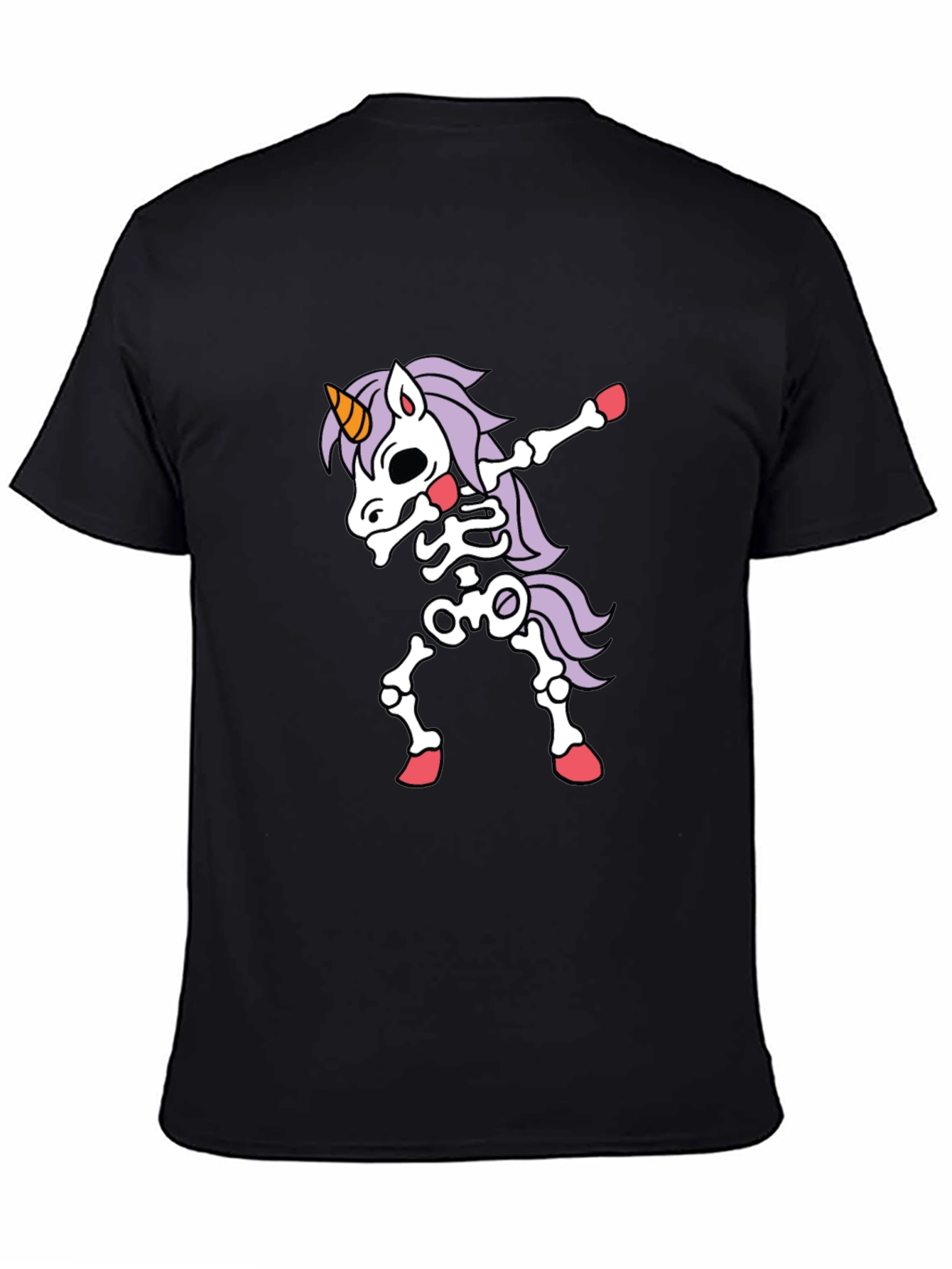 Unicorn Skeleton Halloween Dabbing T-Shirt