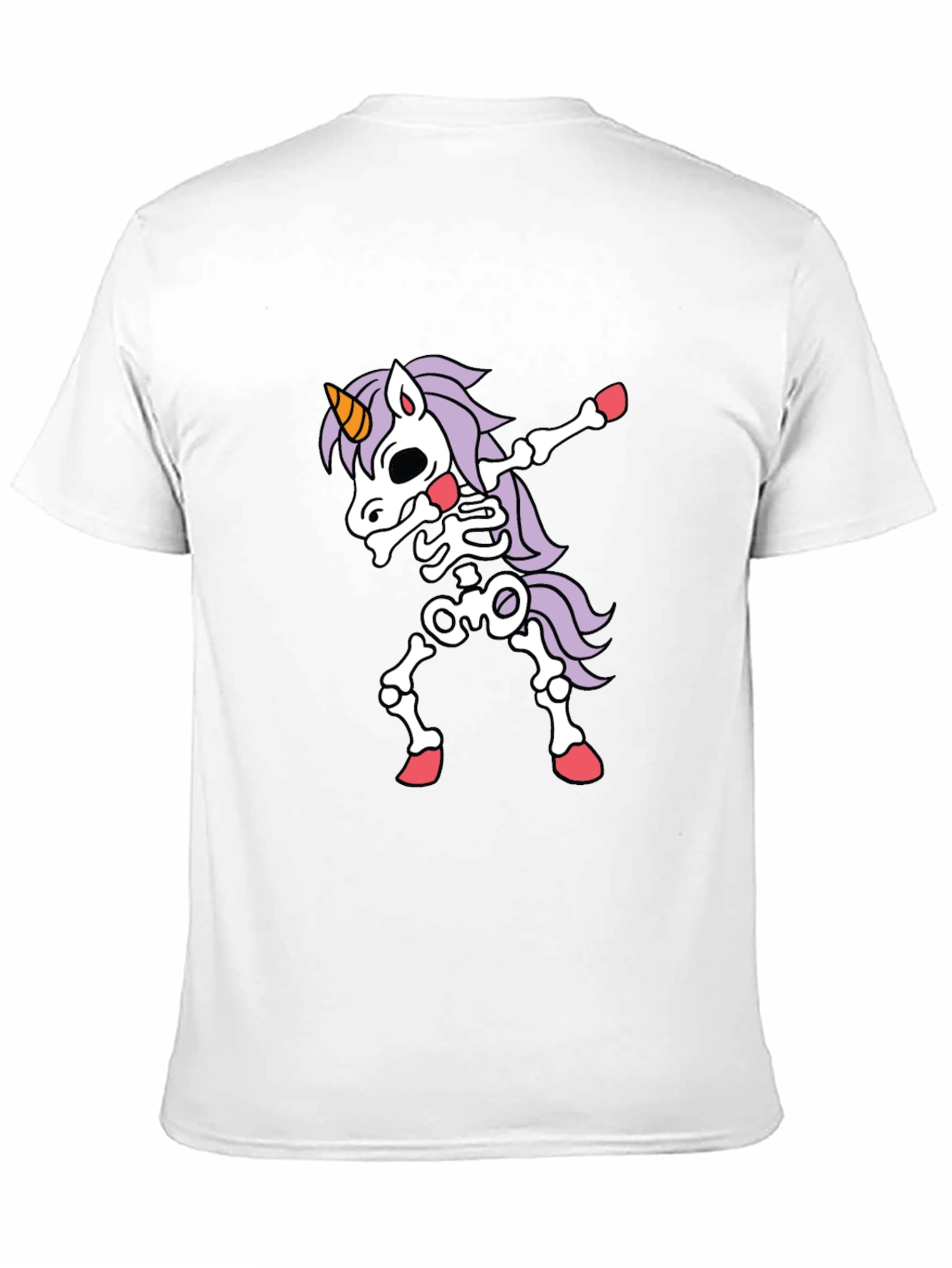 Unicorn Skeleton Halloween Dabbing T-Shirt