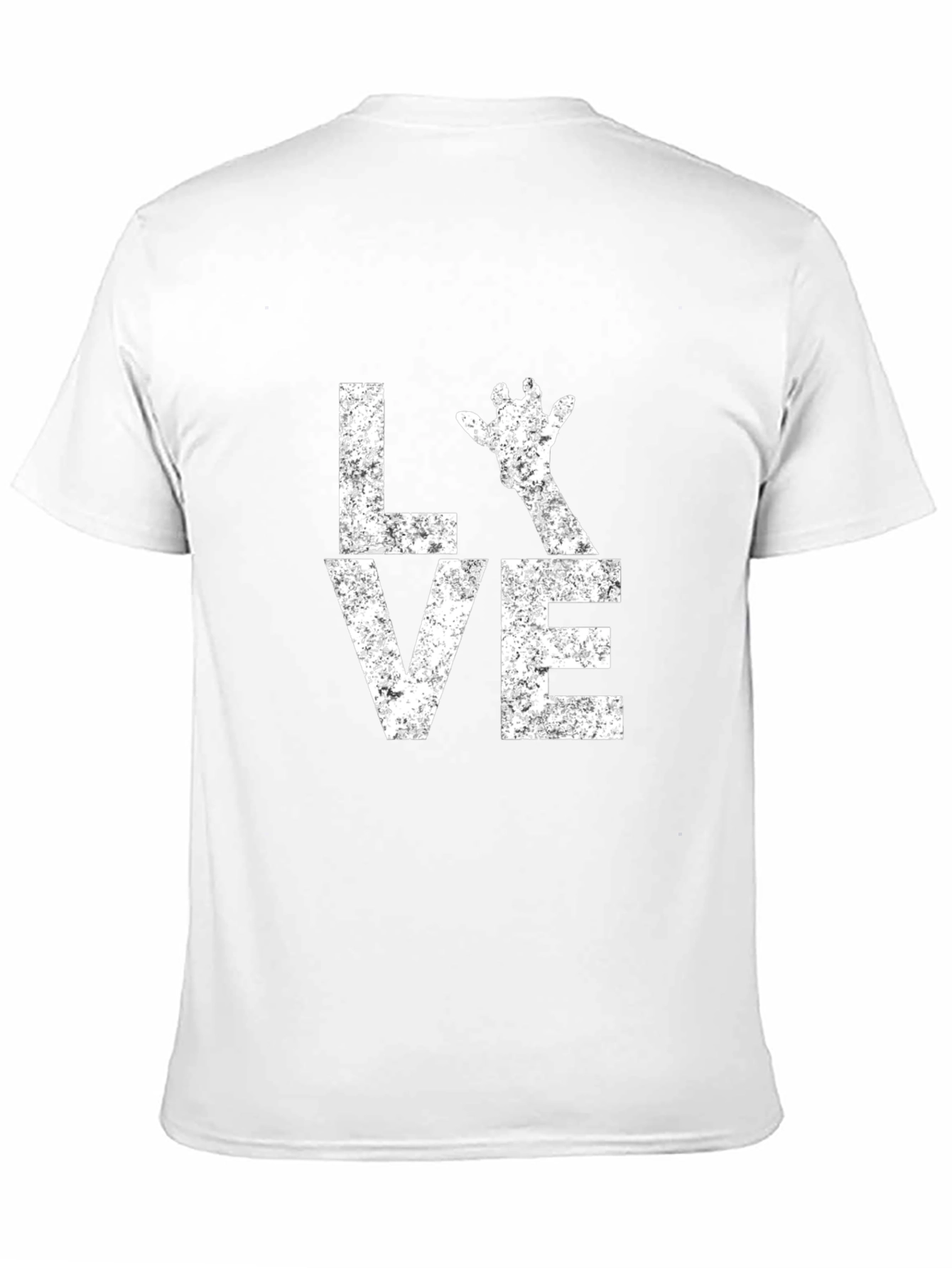 Love Giraffe Graphic Tee - Unisex Black T-Shirt