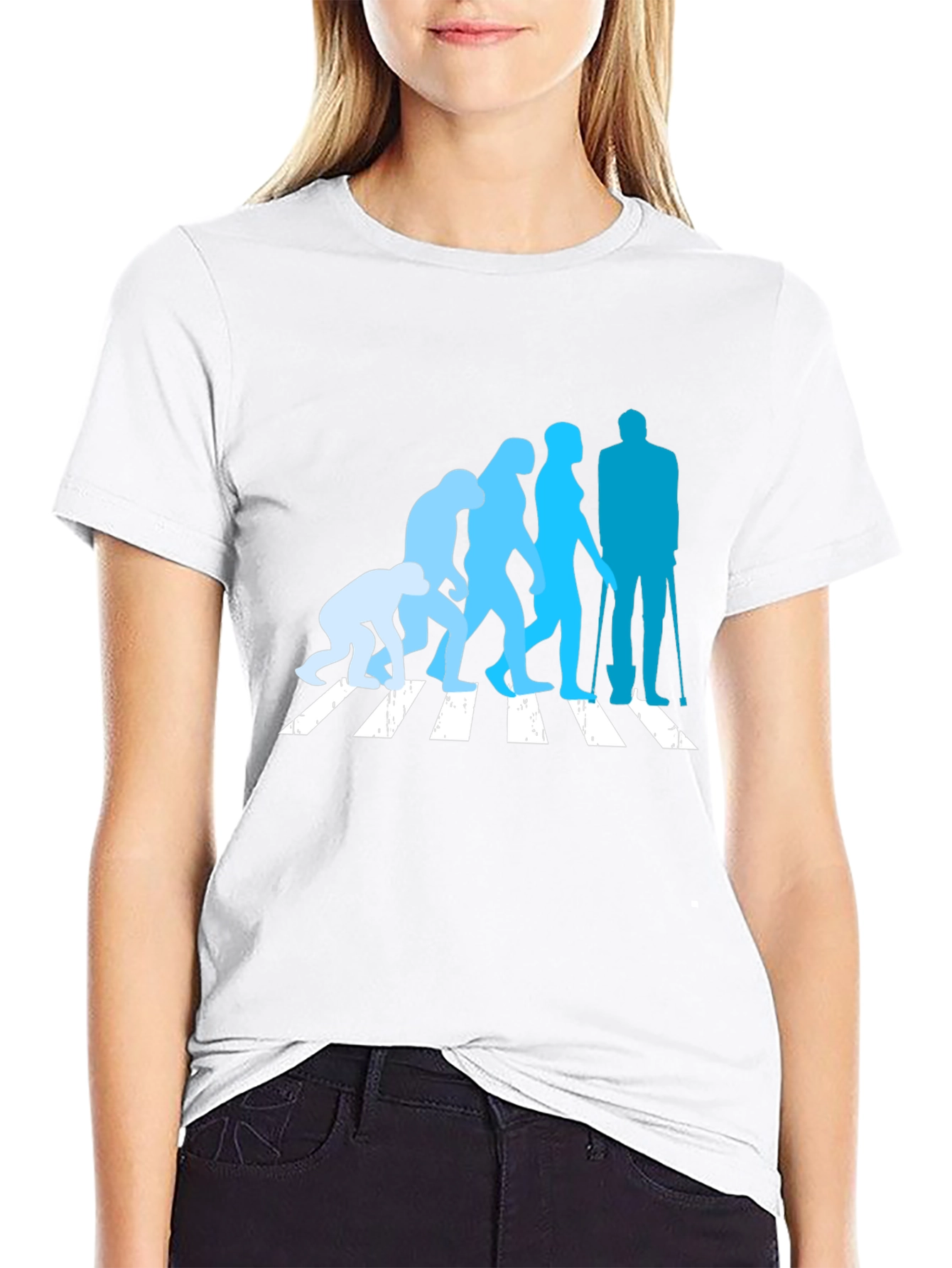 Evolution Crossing T-Shirt - Black Crew Neck
