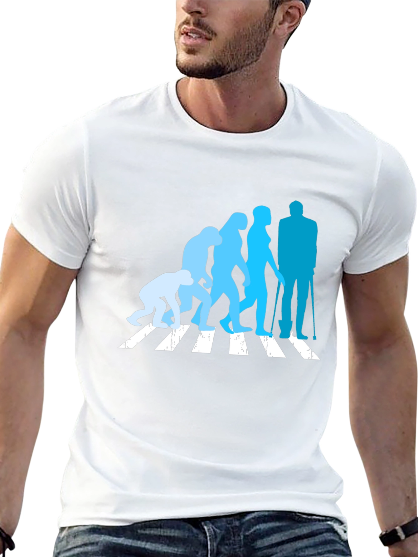 Evolution Crossing T-Shirt - Black Crew Neck