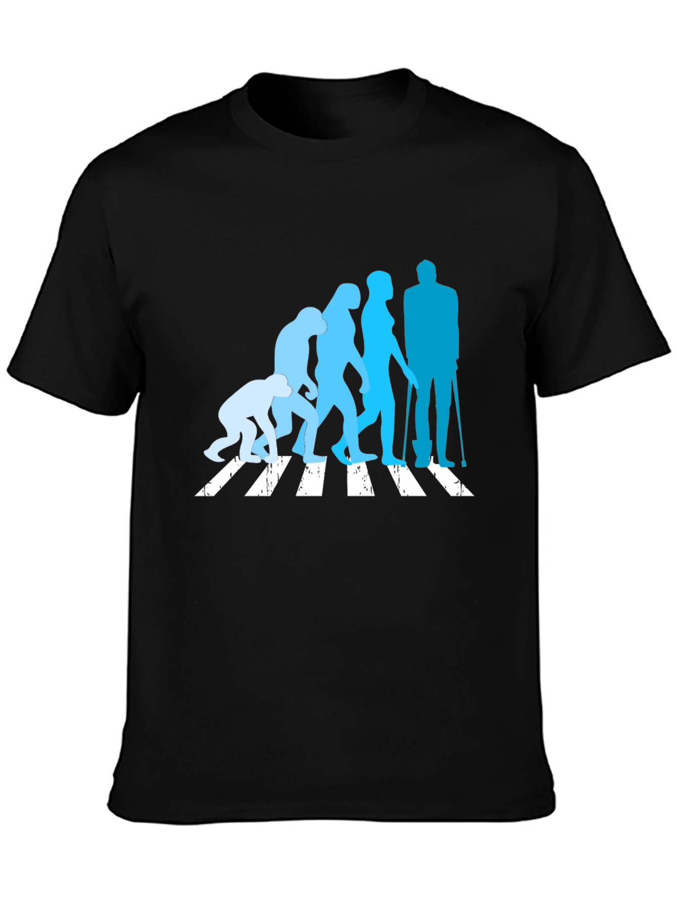 Evolution Crossing T-Shirt - Black Crew Neck