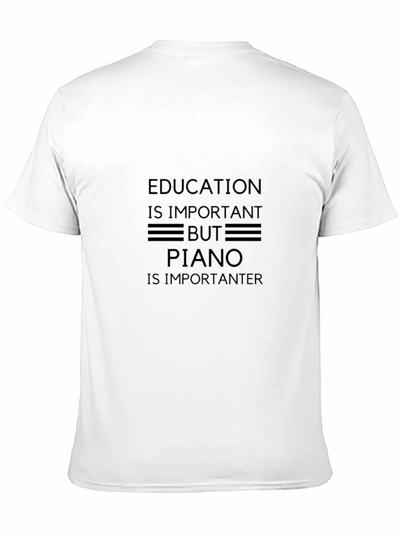 Education Piano T-Shirt - Comfy Cotton Tee