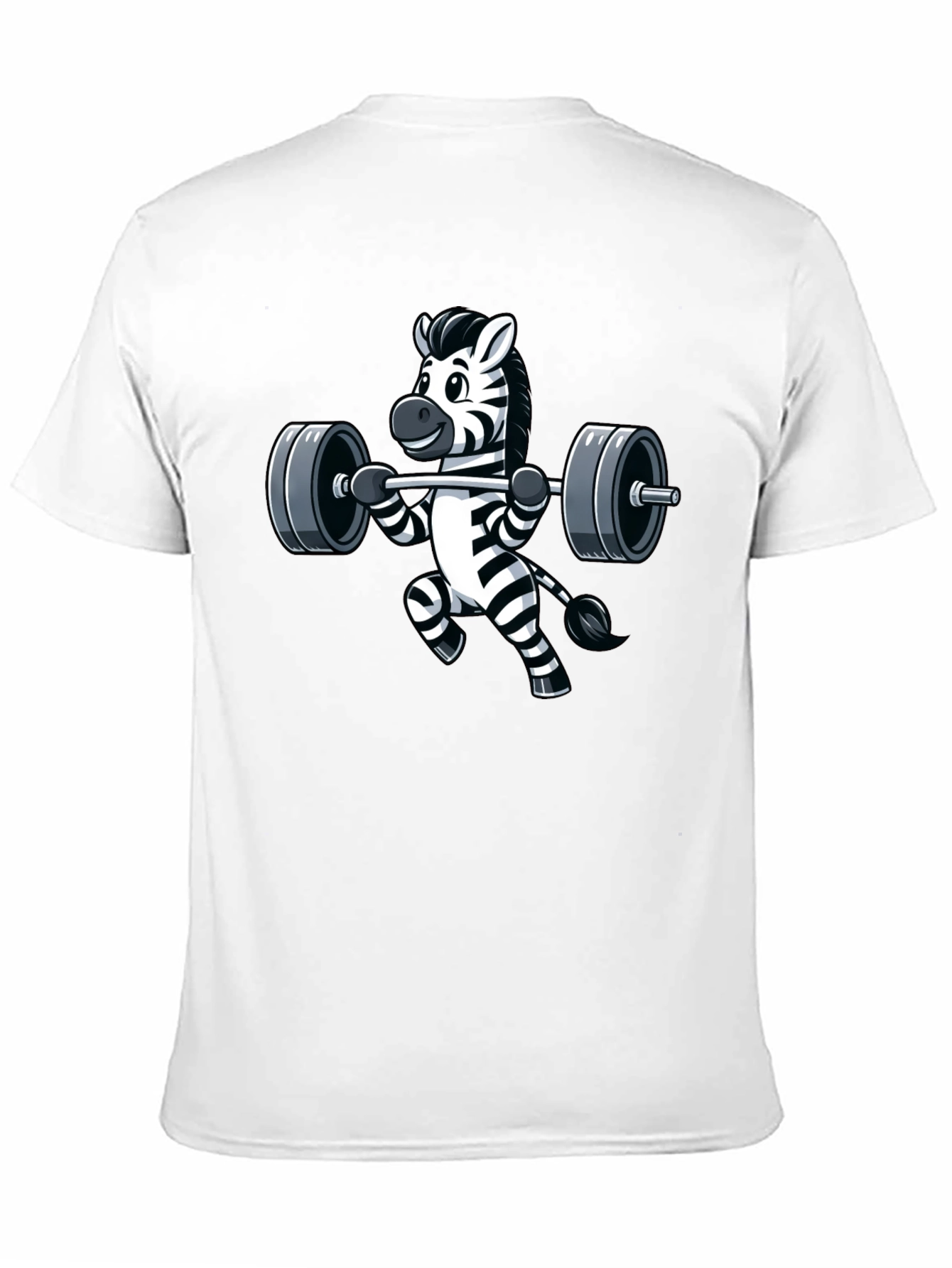 Weightlifting Zebra Graphic Tee - Black