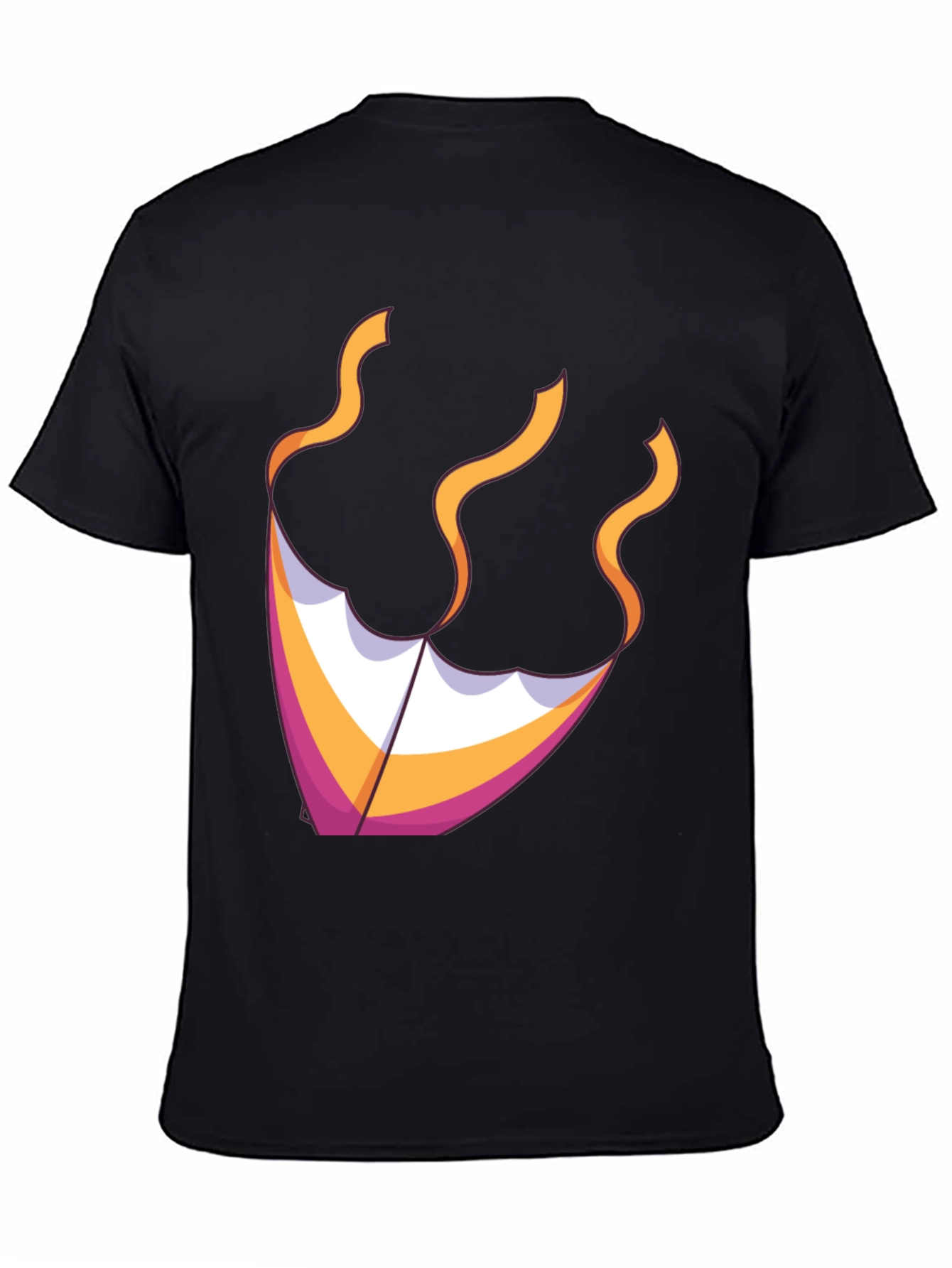 Kite Graphic Tee - Black Cotton Blend