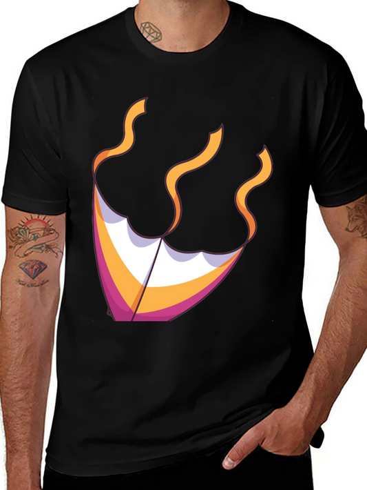 Kite Graphic Tee - Black Cotton Blend