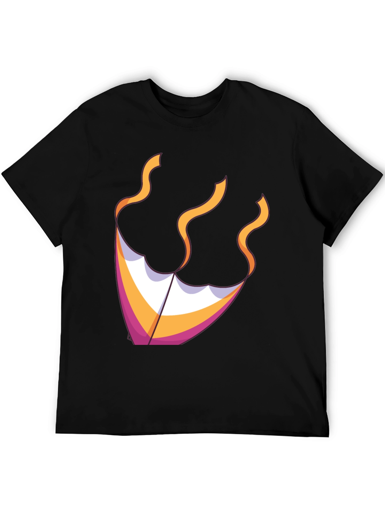 Kite Graphic Tee - Black Cotton Blend