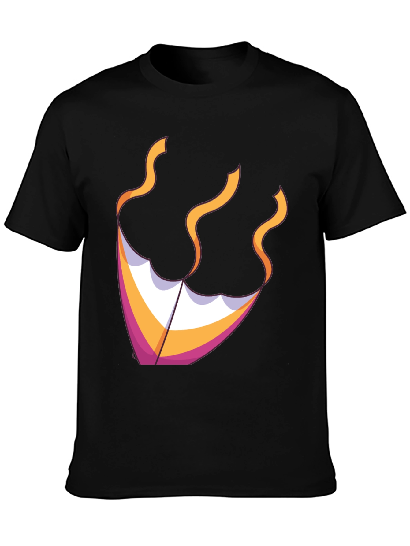 Kite Graphic Tee - Black Cotton Blend