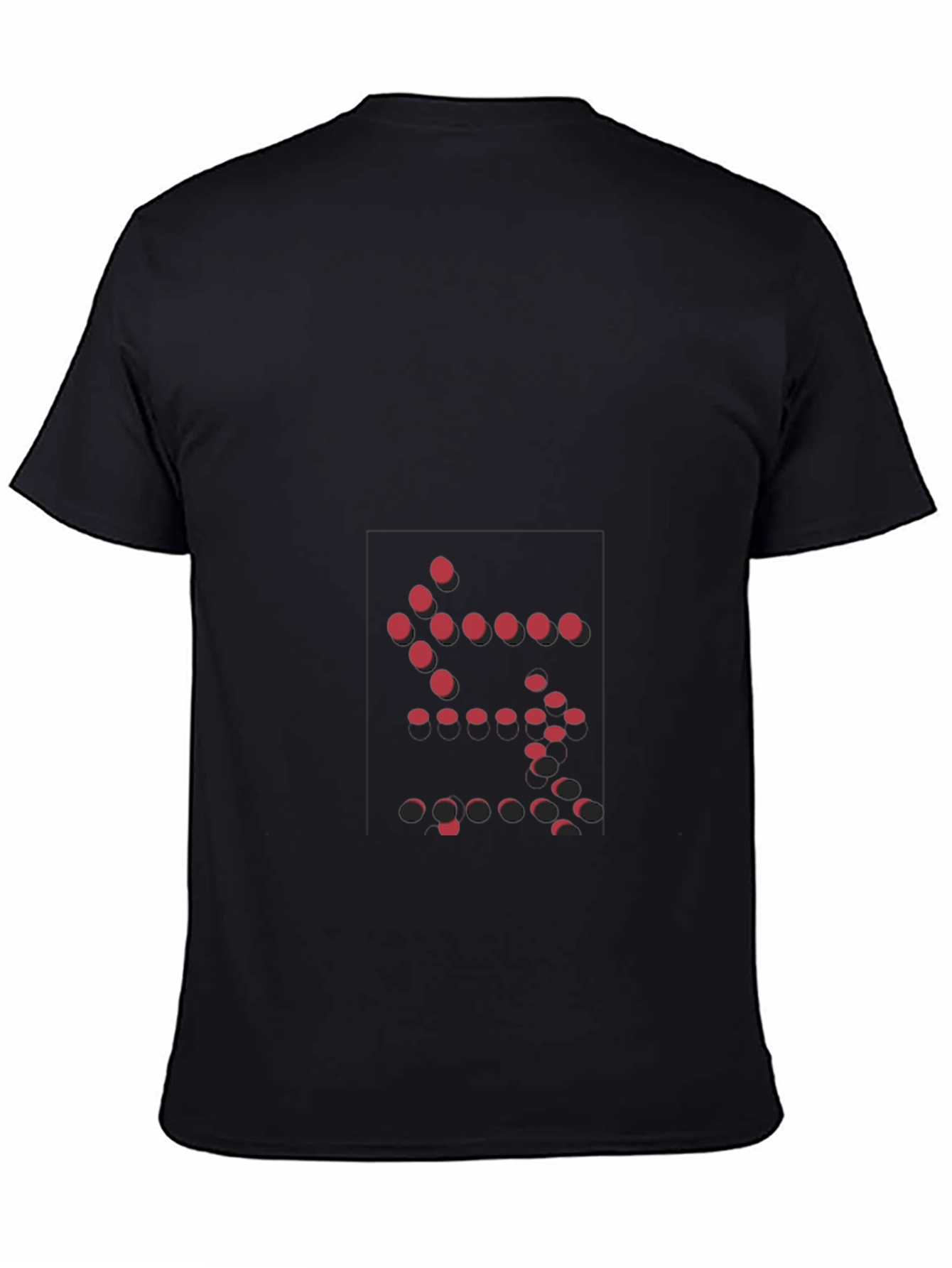 Abstract Dot Design Black T-Shirt